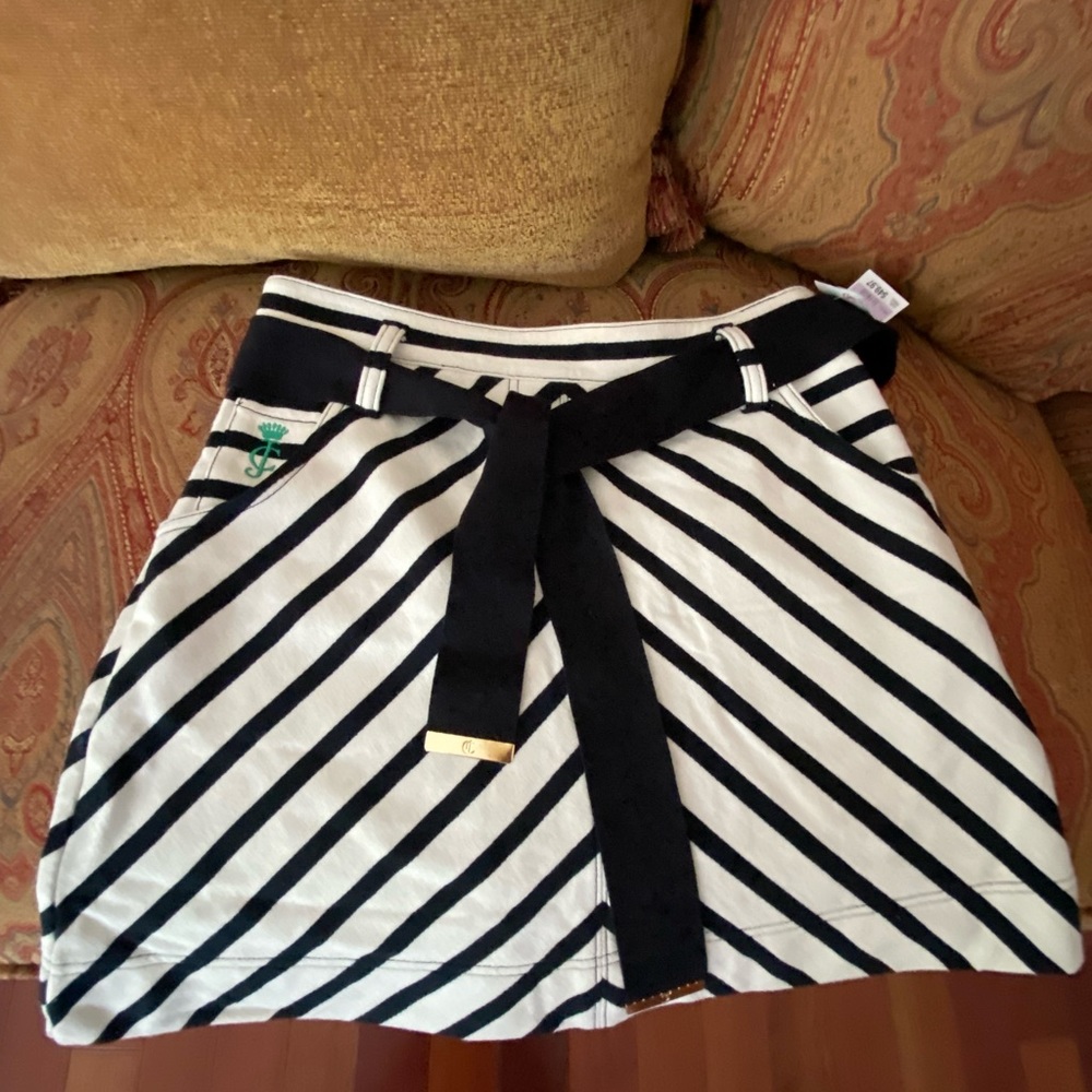 Juicy couture black/cream cotton skirt
